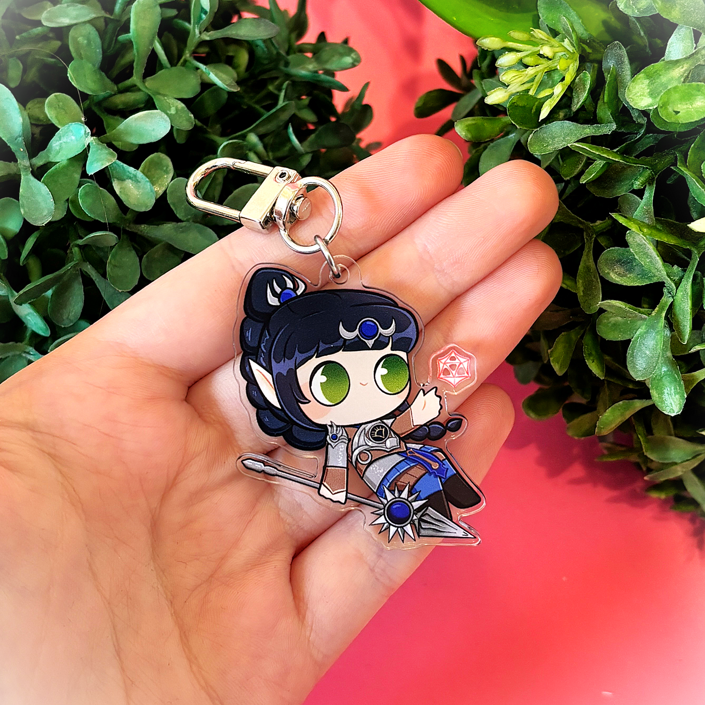 Shadowheart Baldur's Gate inspired BG3 Keychain