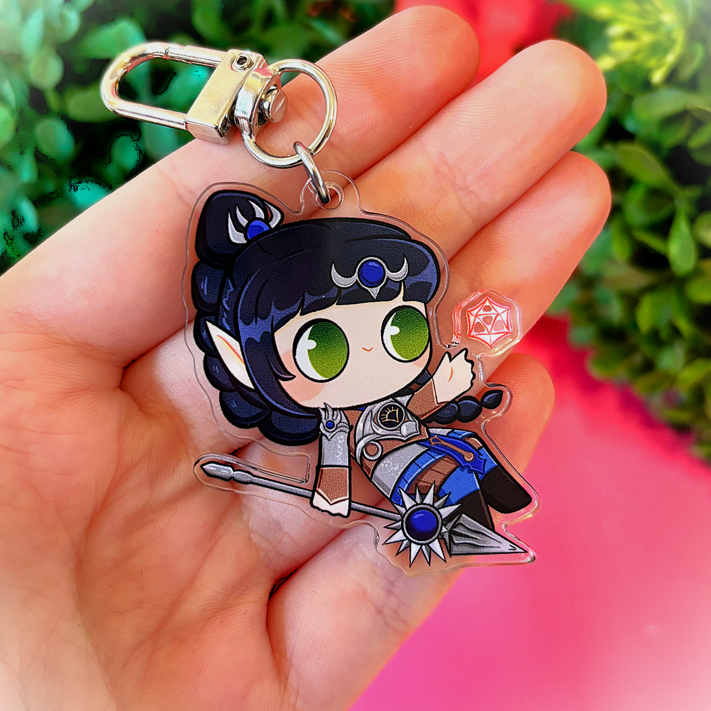 Shadowheart Baldur's Gate inspired BG3 Keychain