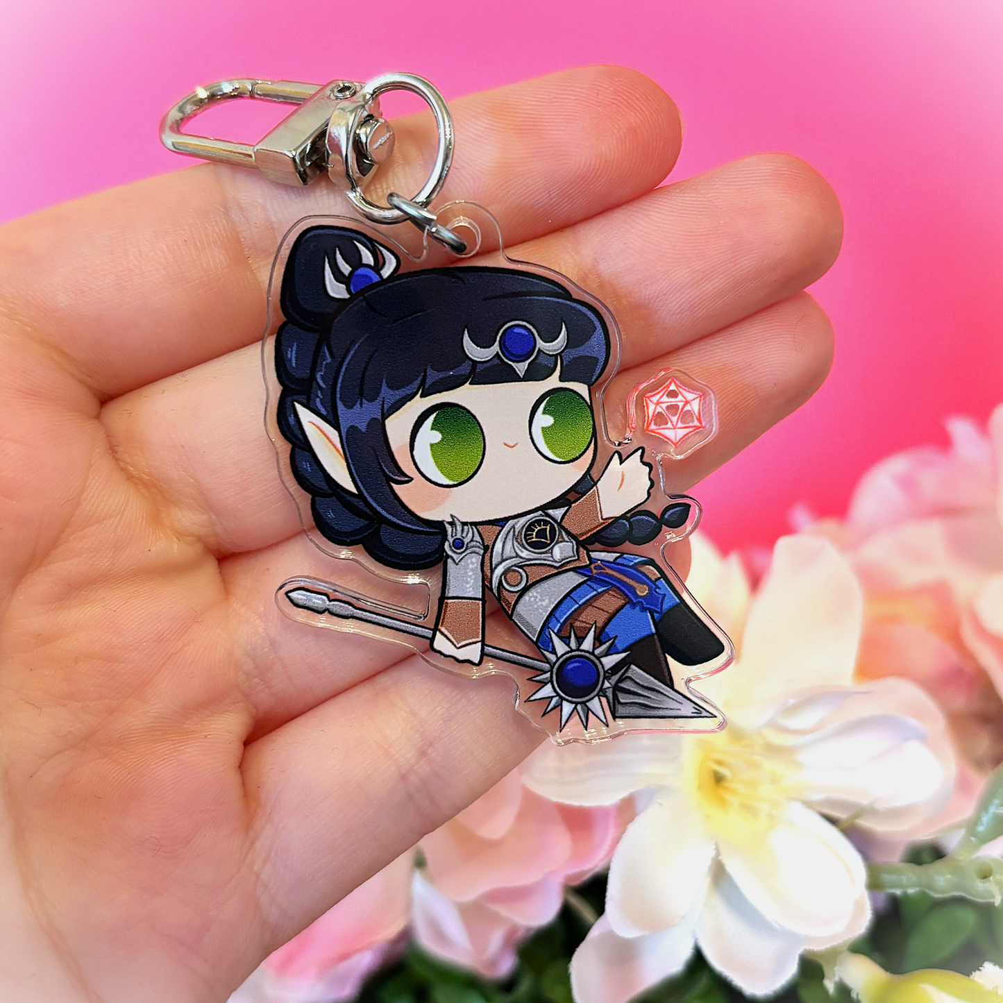 Shadowheart Baldur's Gate inspired BG3 Keychain