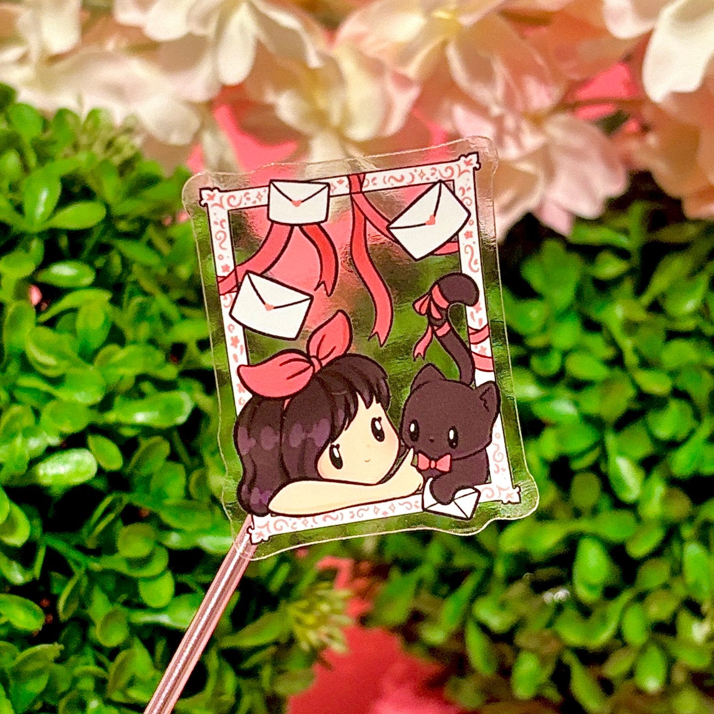 KIKI and JiJi from GHIBLI Studio transparent STICKER (matching keychain also available)