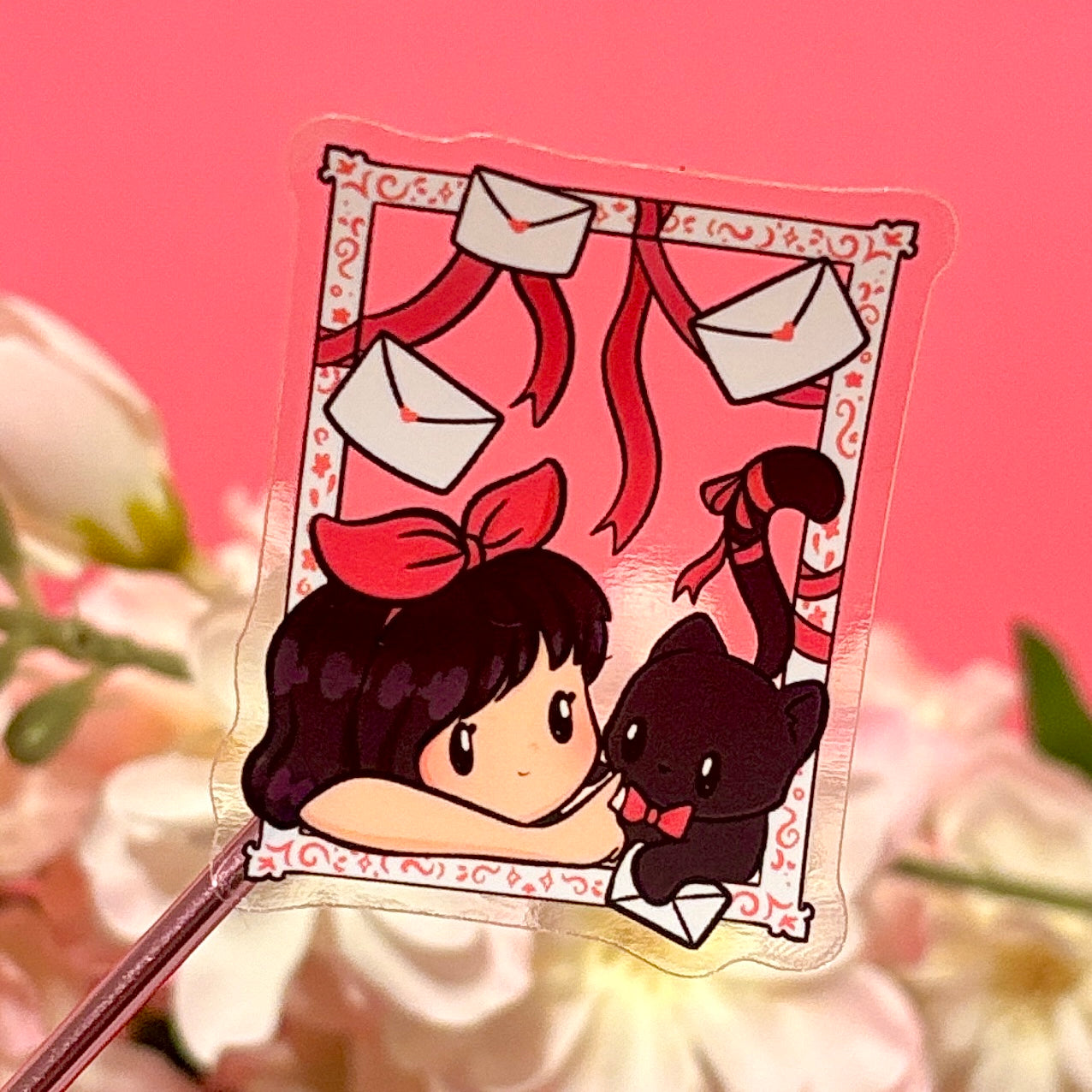 KIKI and JiJi from GHIBLI Studio transparent STICKER (matching keychain also available)