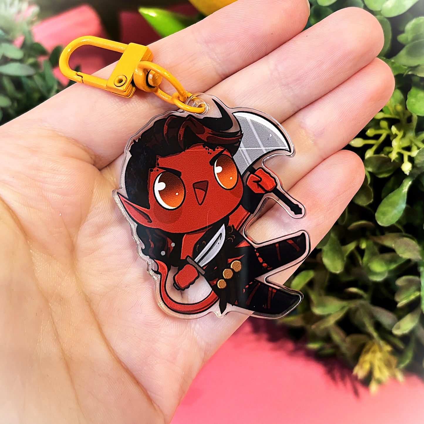 KARLACH Baldur's Gate 3 inspired KEYCHAIN (matching BG3 sticker available)