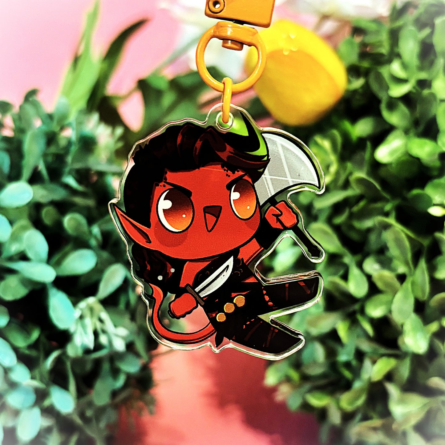 KARLACH Baldur's Gate 3 inspired KEYCHAIN (matching BG3 sticker available)