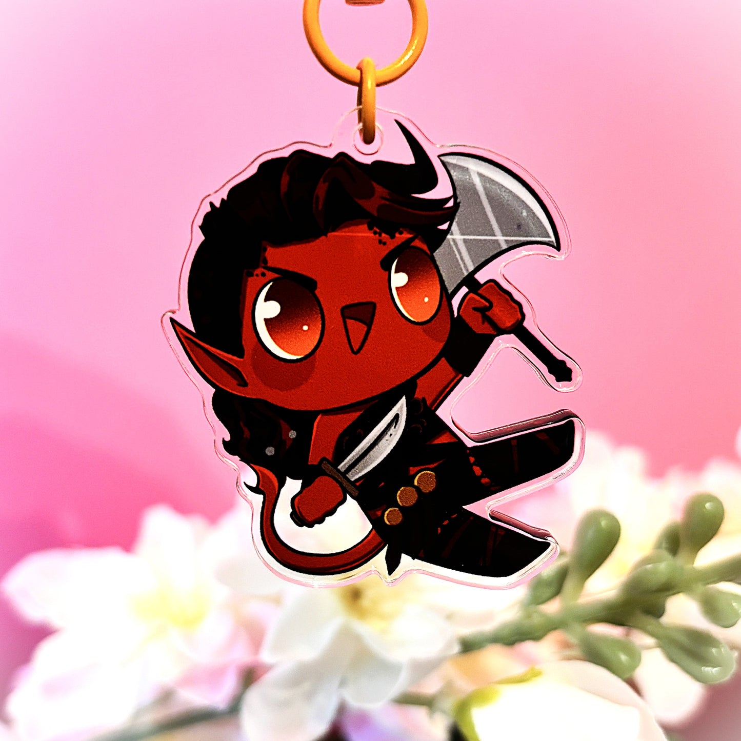 KARLACH Baldur's Gate 3 inspired KEYCHAIN (matching BG3 sticker available)