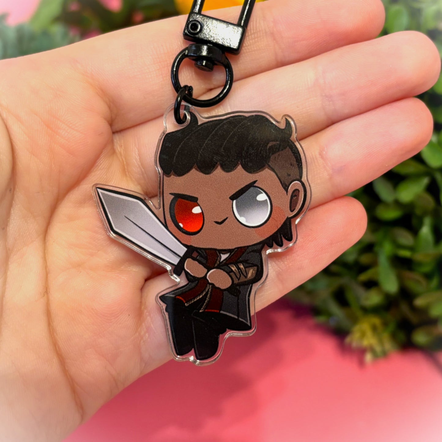 WYLL Baldur's Gate inspired Keychain (matching BG3 sticker available)