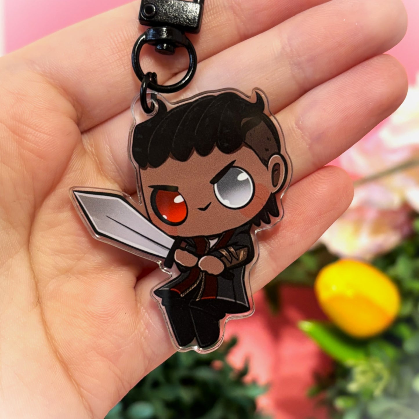 WYLL Baldur's Gate inspired Keychain (matching BG3 sticker available)