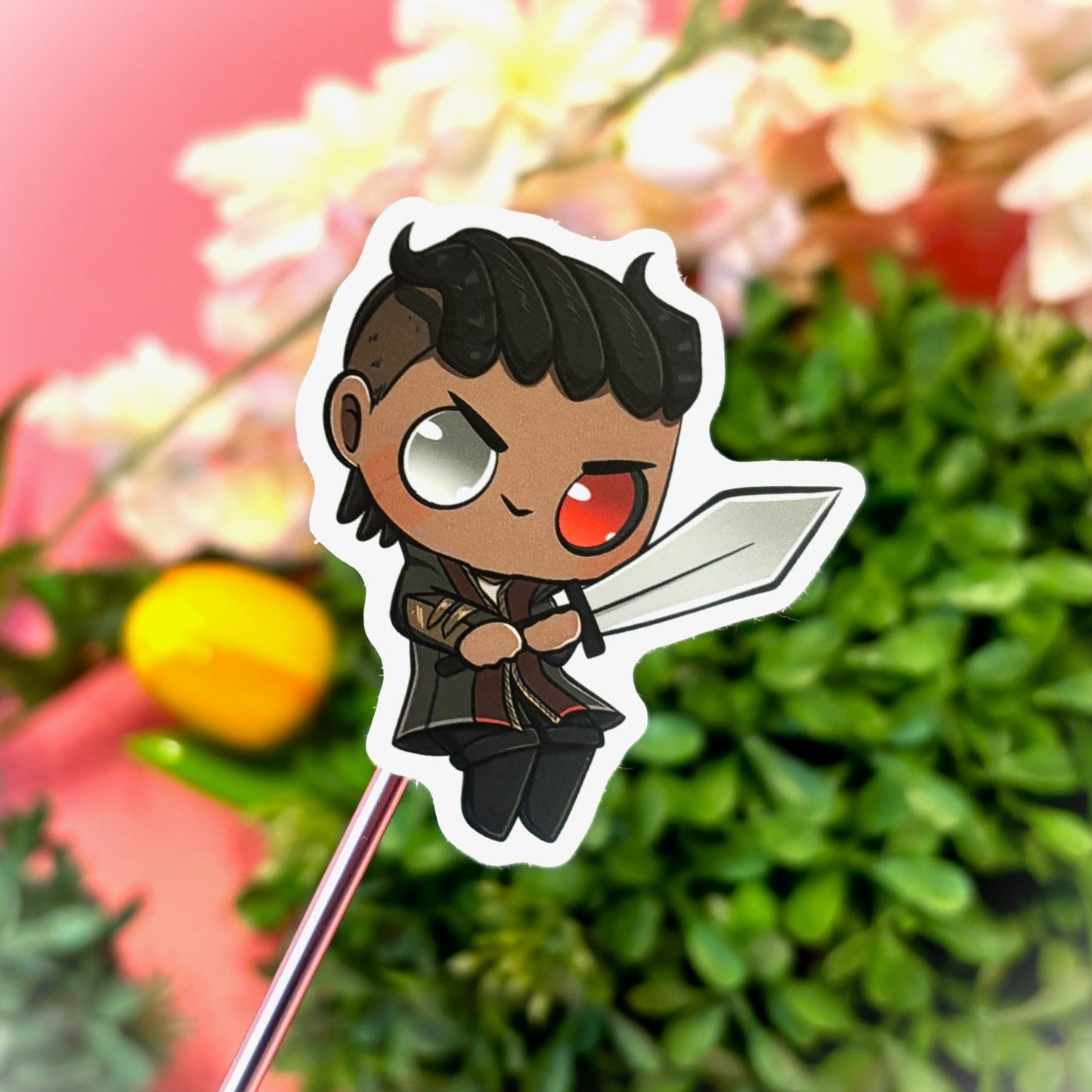 Wyll Baldur's Gate 3 inspired Sticker (matching BG3 keychain available)