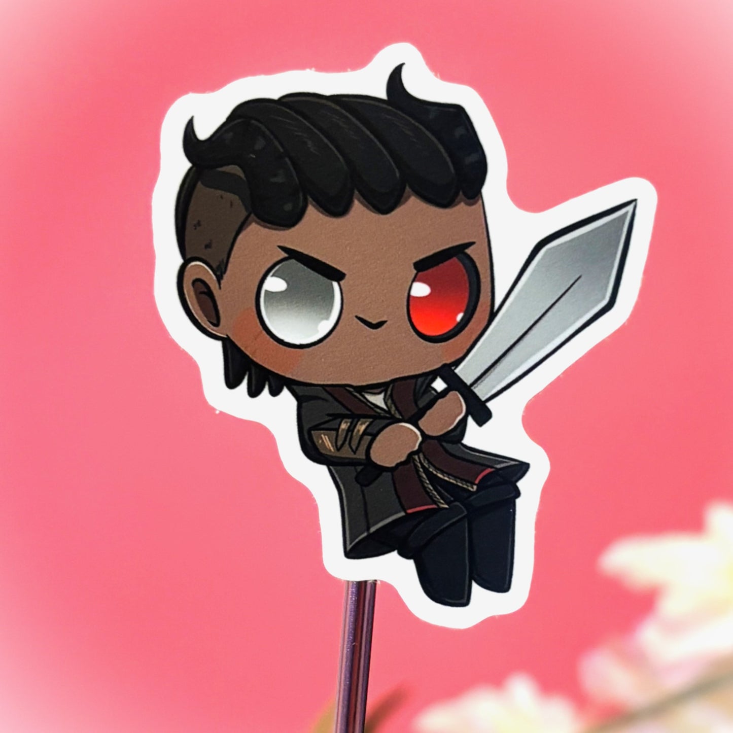 Wyll Baldur's Gate 3 inspired Sticker (matching BG3 keychain available)
