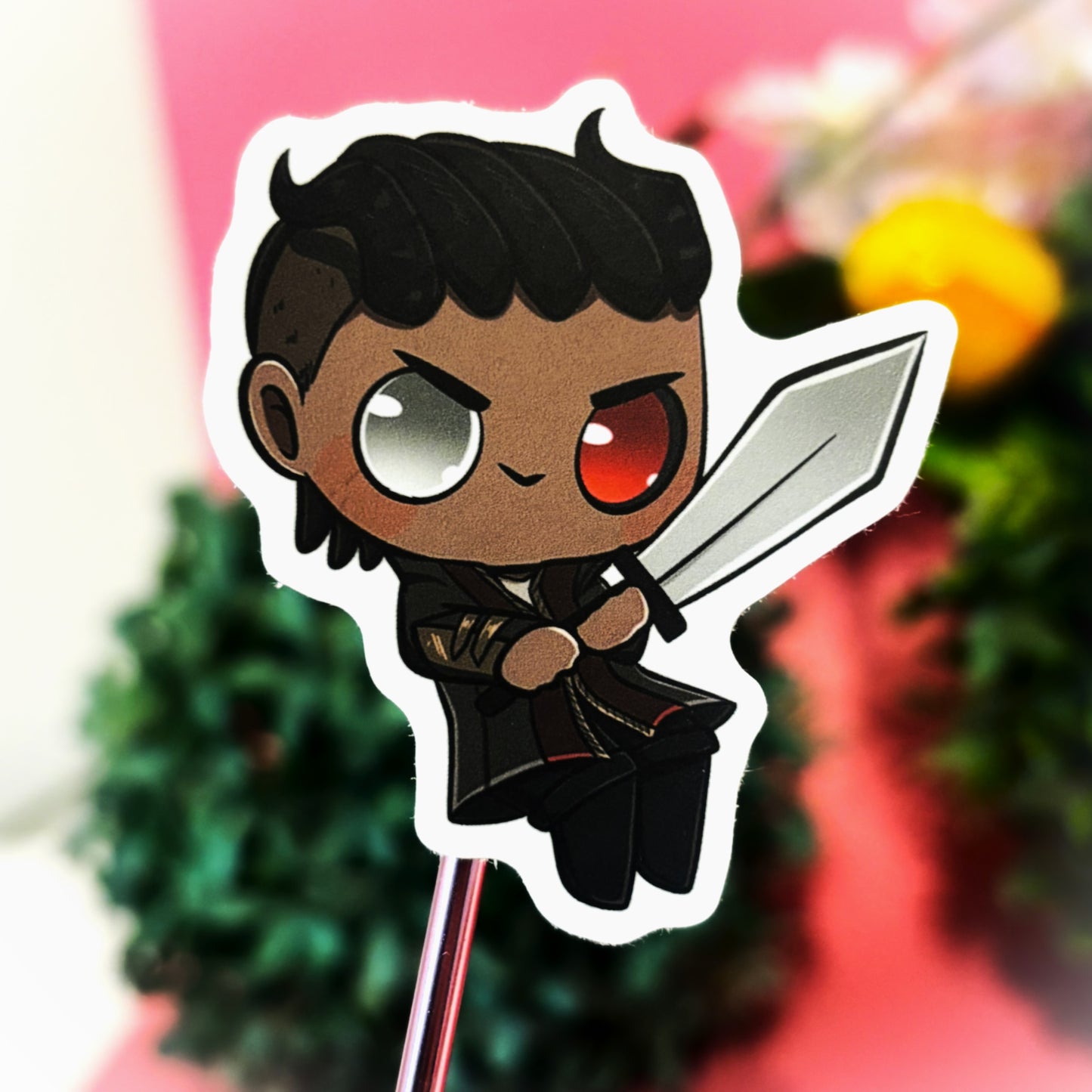 Wyll Baldur's Gate 3 inspired Sticker (matching BG3 keychain available)