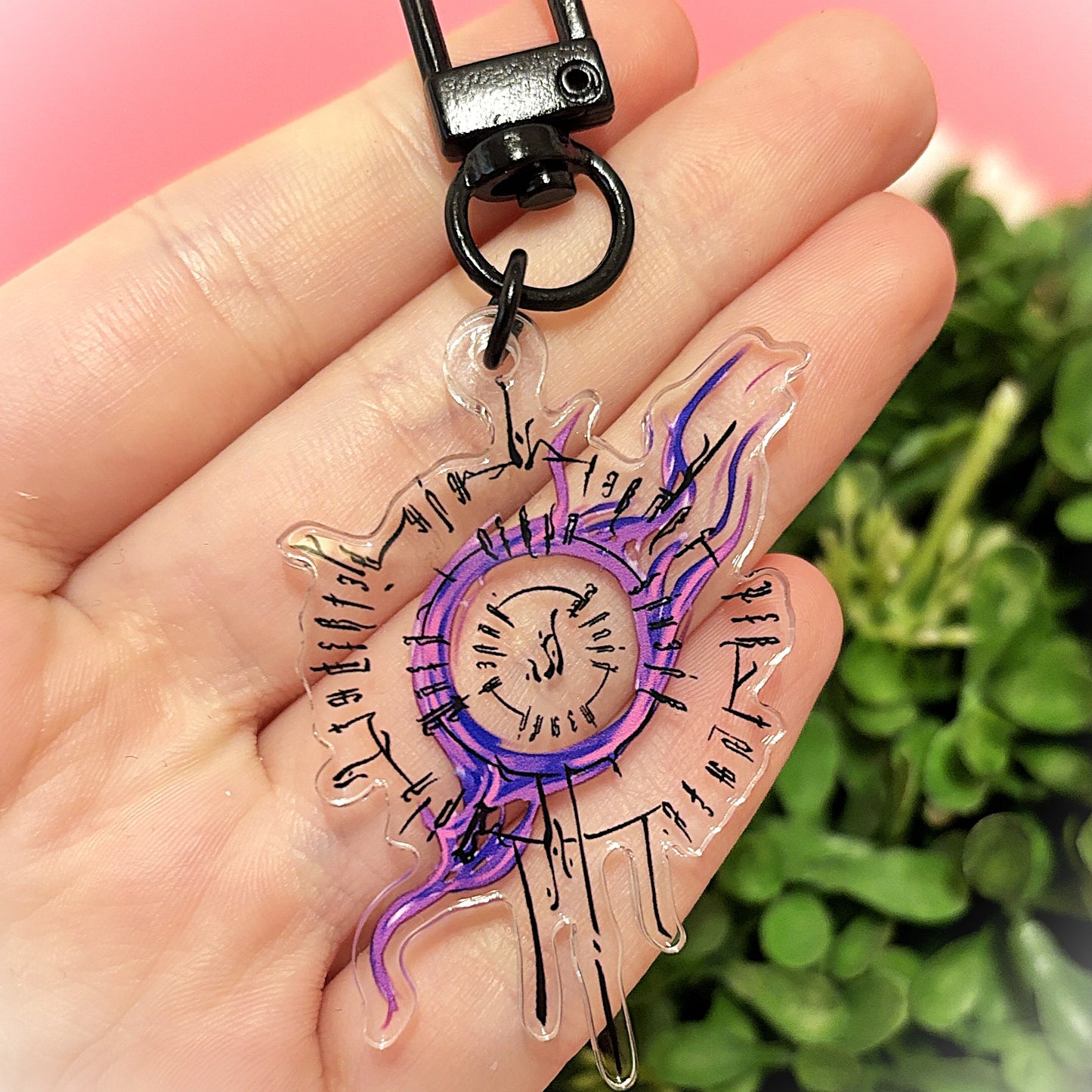 BG3 combined Astarion And Gale Tattoo Keychain