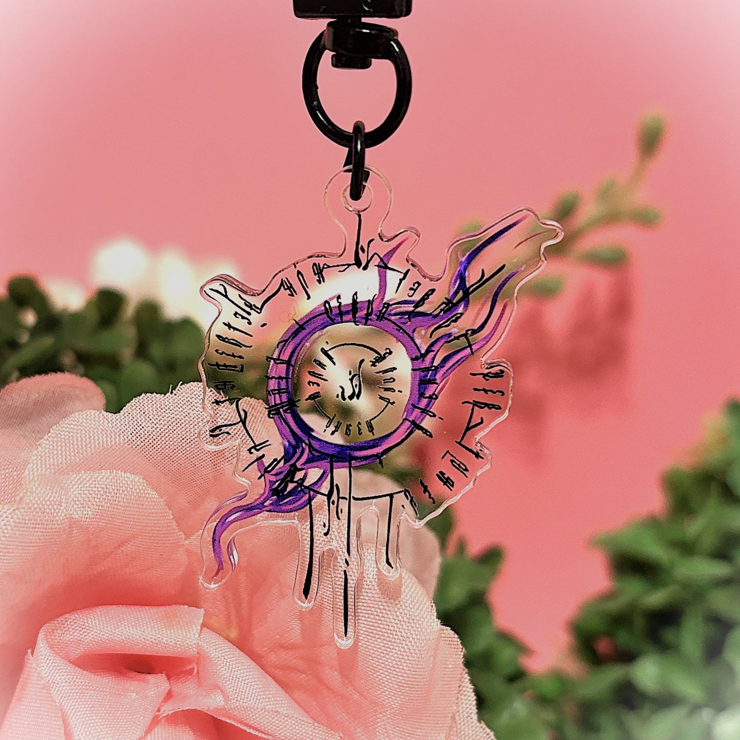 BG3 combined Astarion And Gale Tattoo Keychain