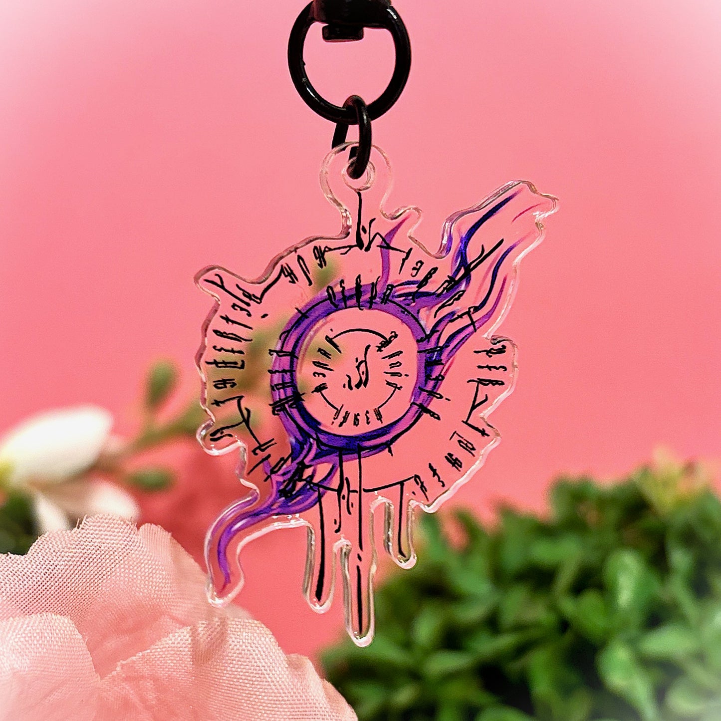 BG3 combined Astarion And Gale Tattoo Keychain
