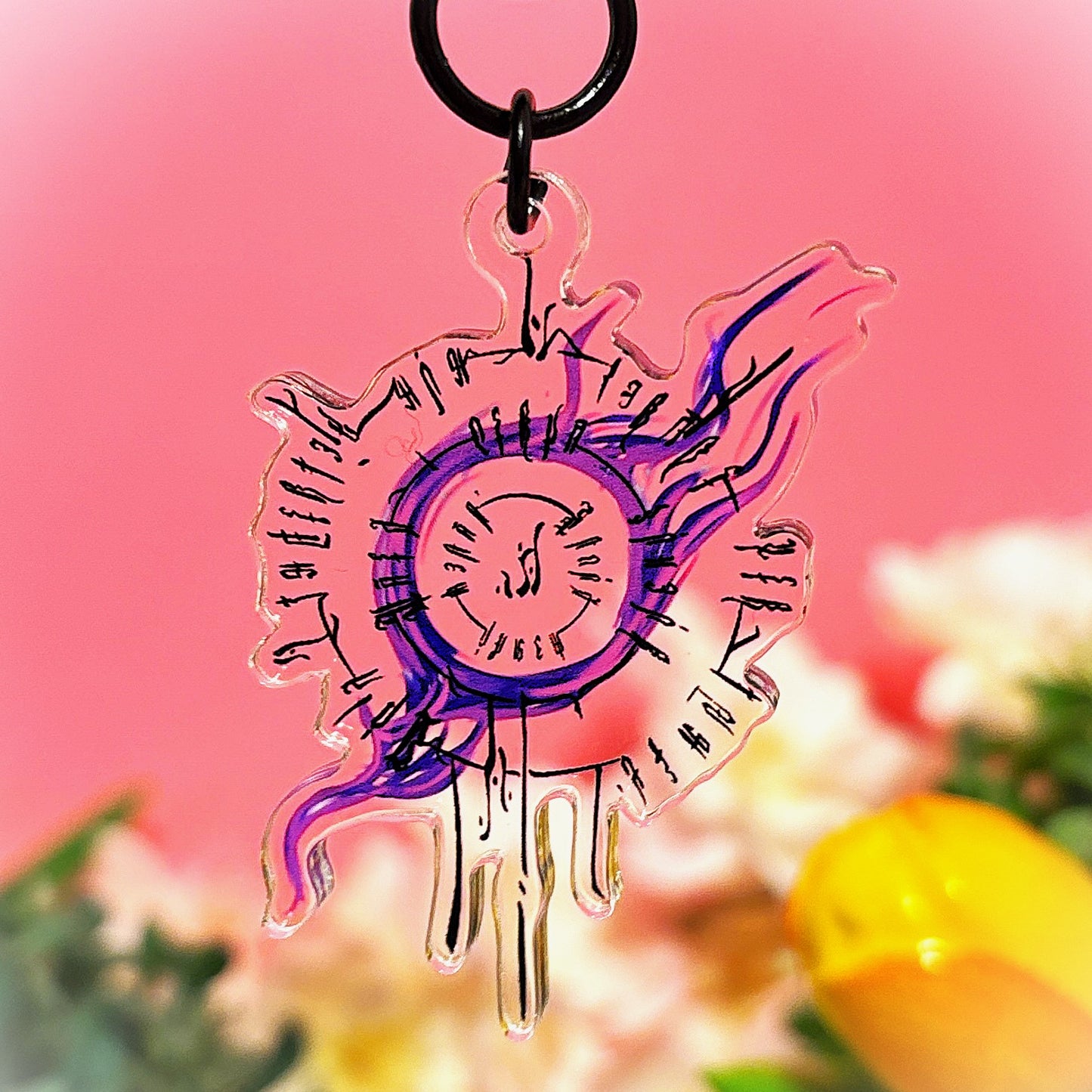 BG3 combined Astarion And Gale Tattoo Keychain