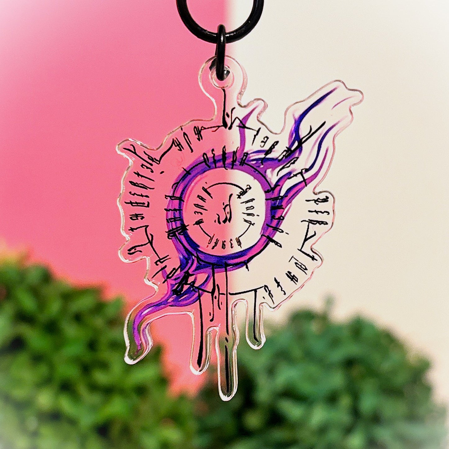 BG3 combined Astarion And Gale Tattoo Keychain