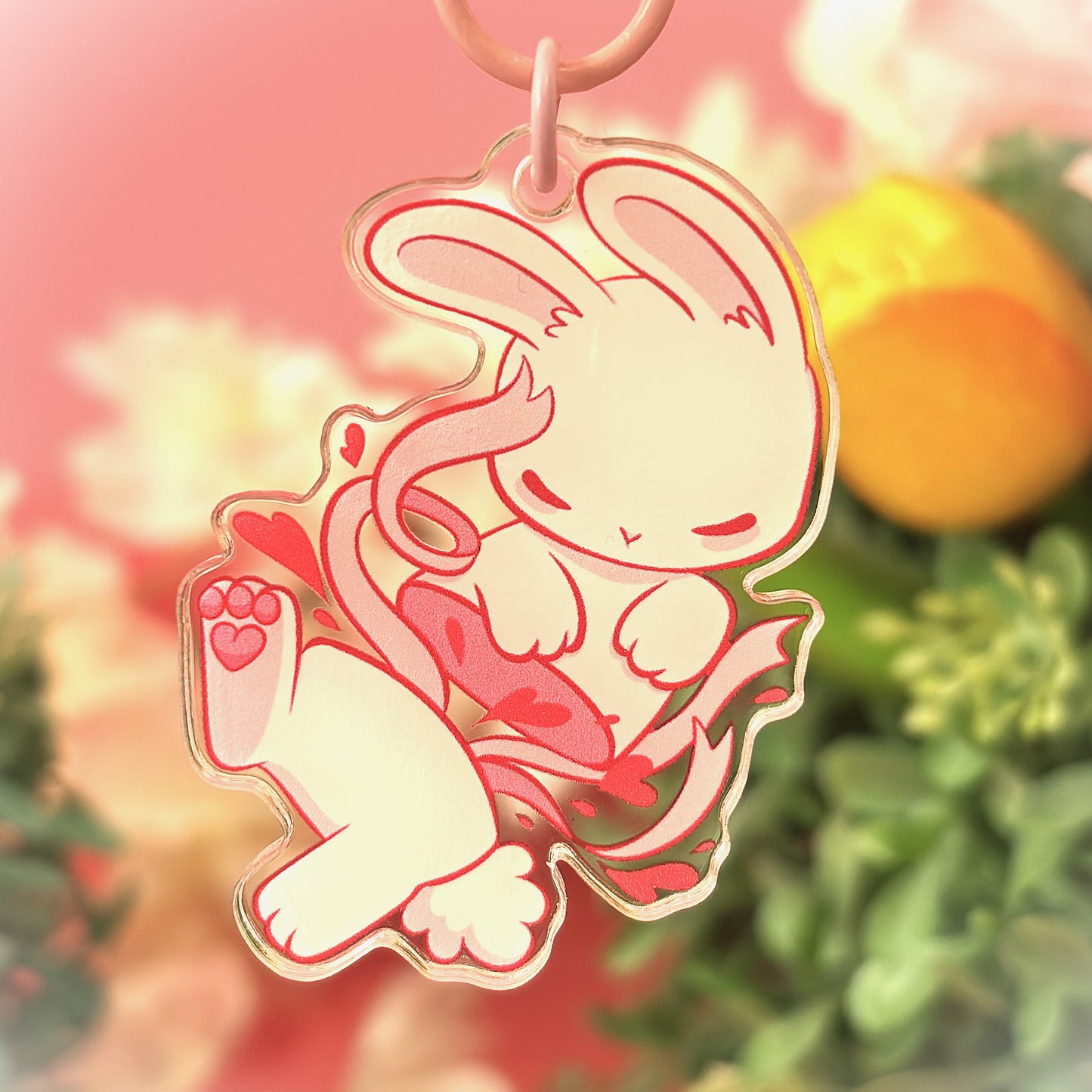 Love Bunny Light Gore Keychain – Whimsical With A Touch Of Wild!