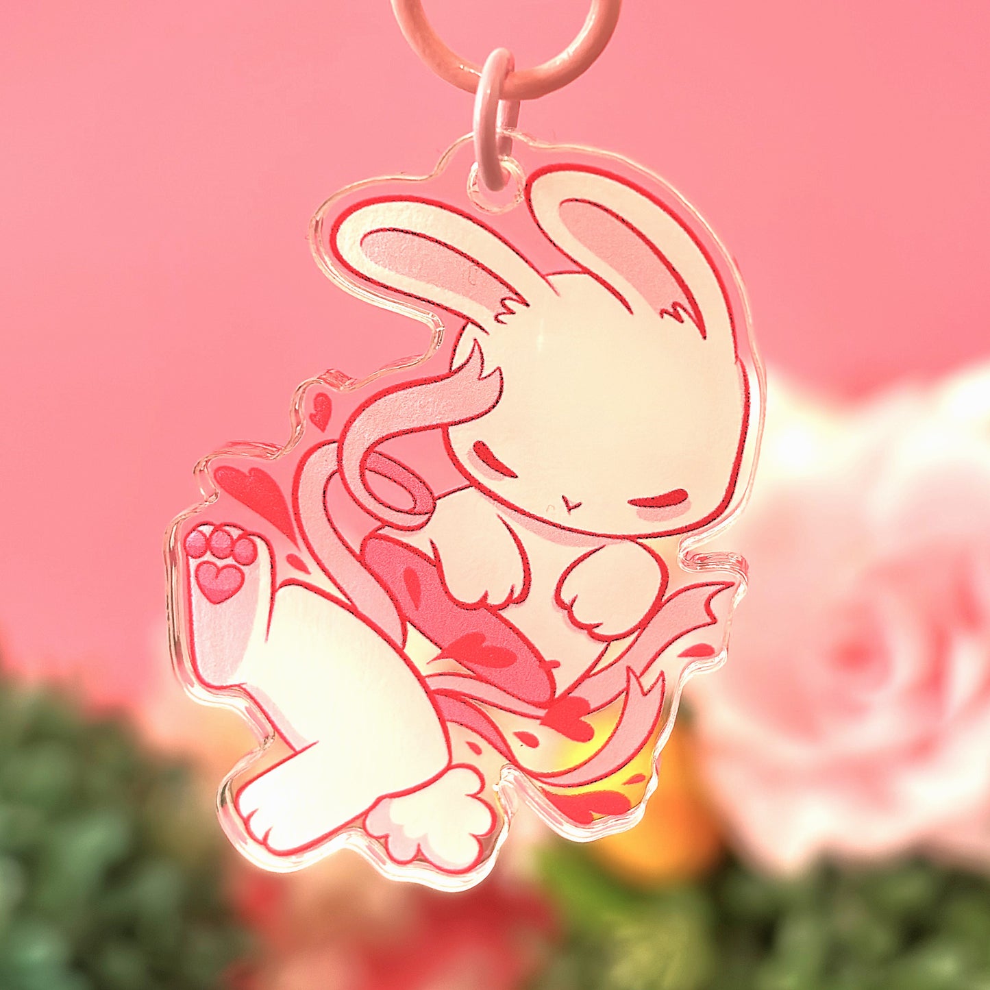 Love Bunny Light Gore Keychain – Whimsical With A Touch Of Wild!