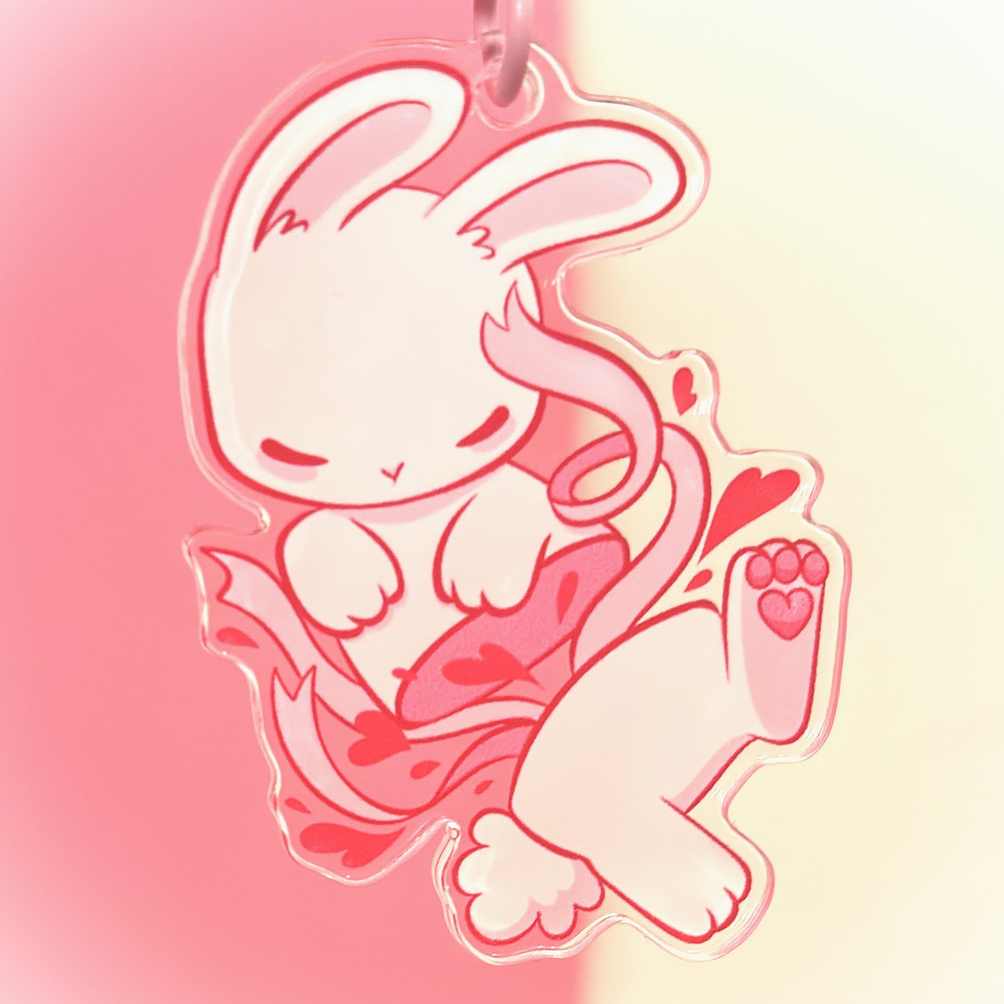 Love Bunny Light Gore Keychain – Whimsical With A Touch Of Wild!