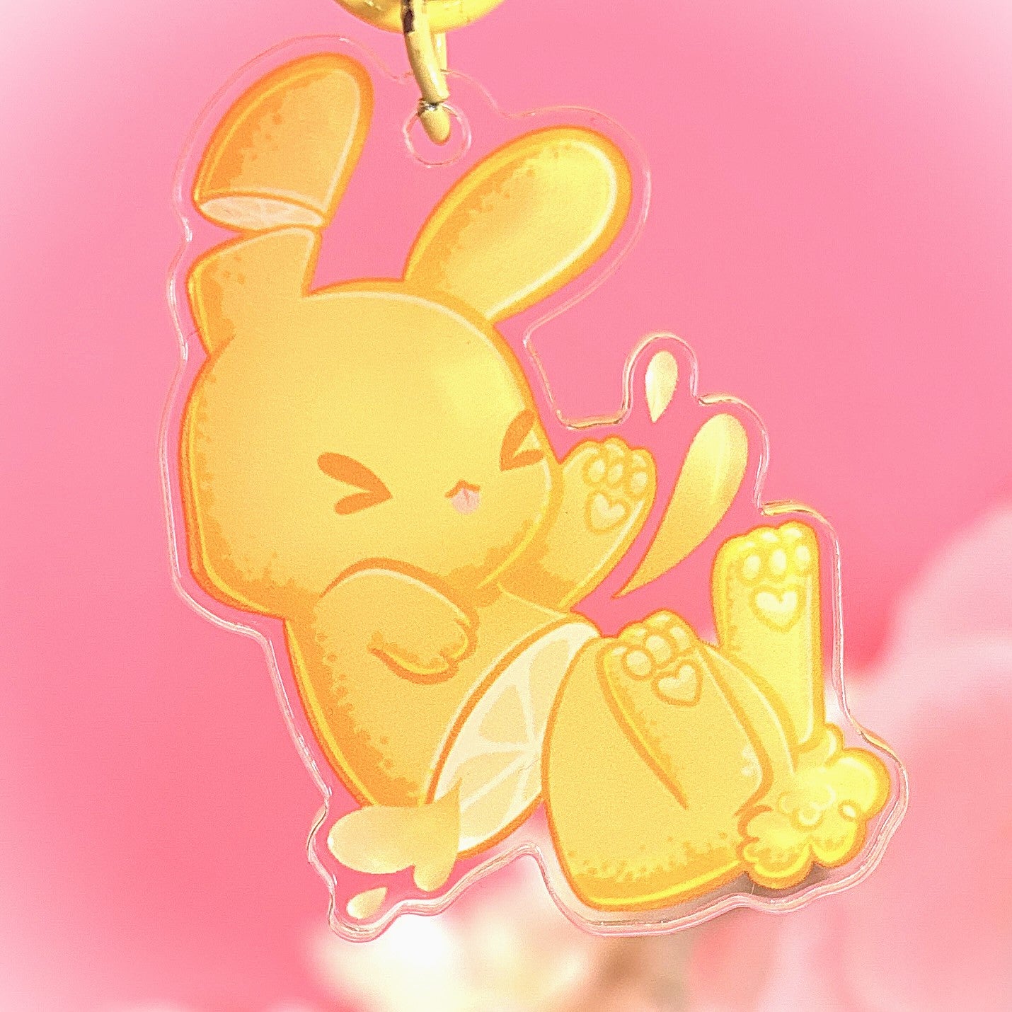Lemon Slice Bunny Keychain – Tart, Sweet, And A Little Twisted!