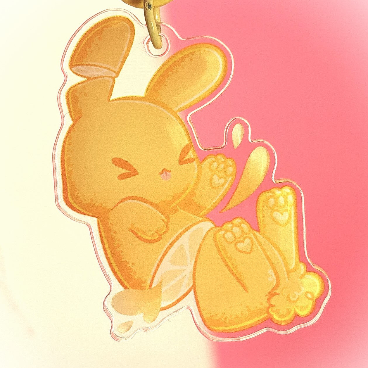 Lemon Slice Bunny Keychain – Tart, Sweet, And A Little Twisted!
