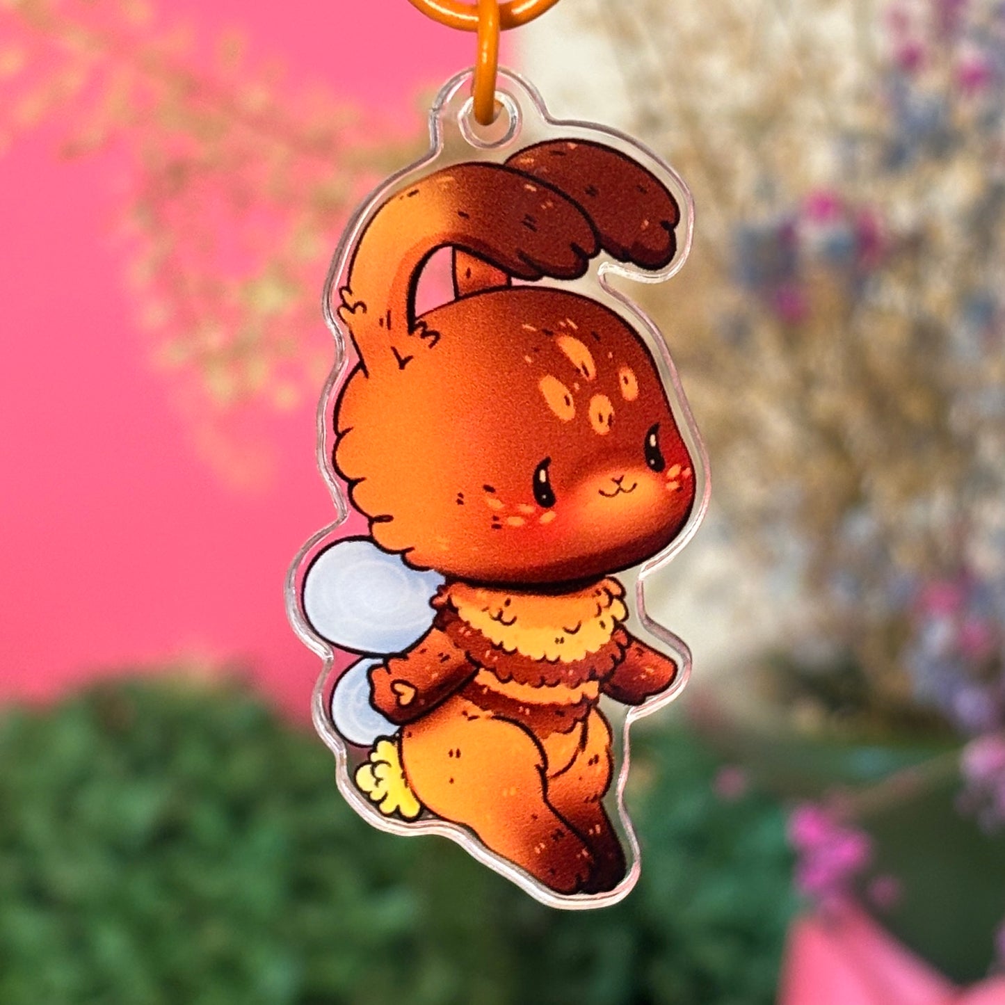Bee Bunny Keychain – The Sweetest Buzz Around!
