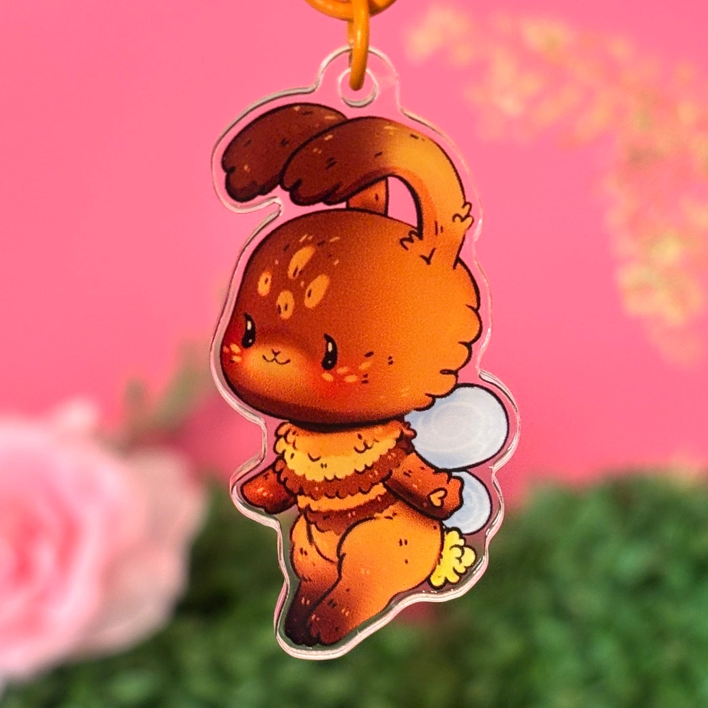 Bee Bunny Keychain – The Sweetest Buzz Around!