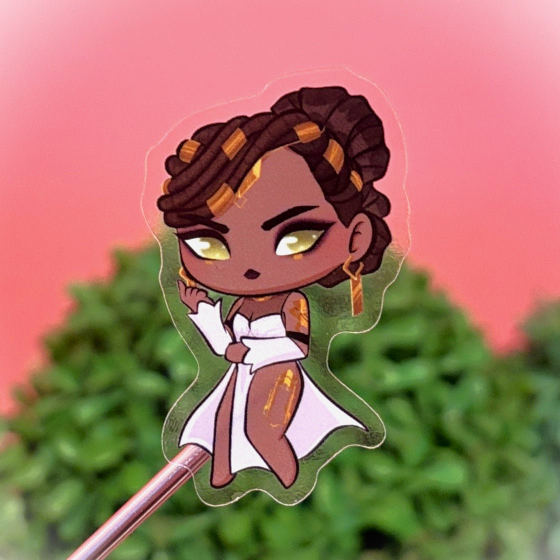 Mel Sticker – Elegant Charm of Arcane in Transparent Vinyl