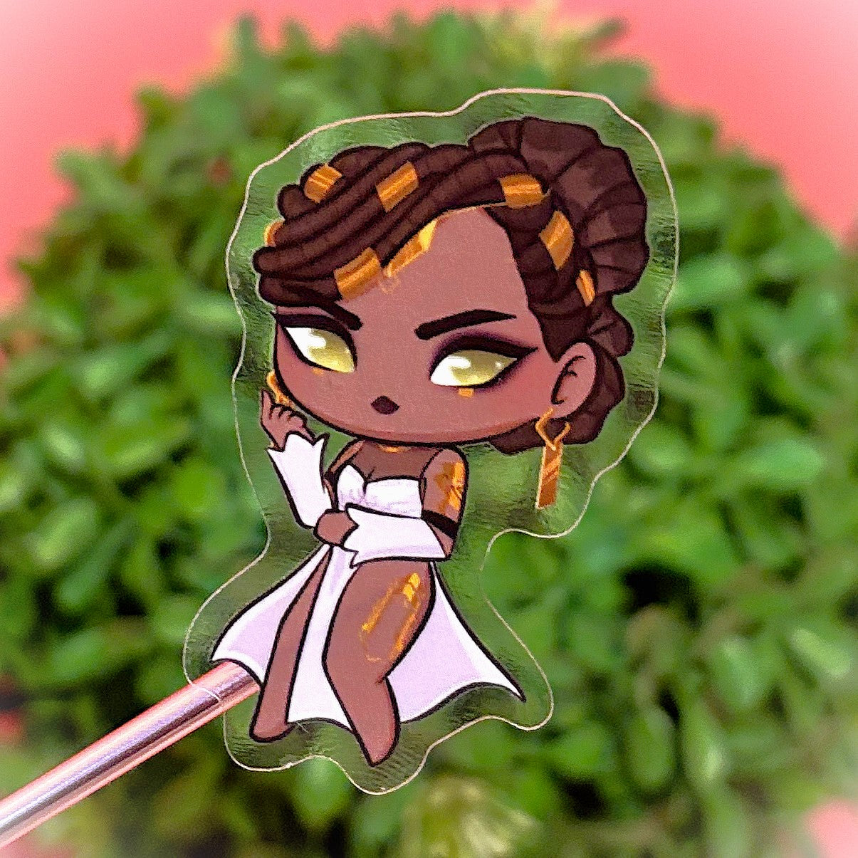 Mel Sticker – Elegant Charm of Arcane in Transparent Vinyl