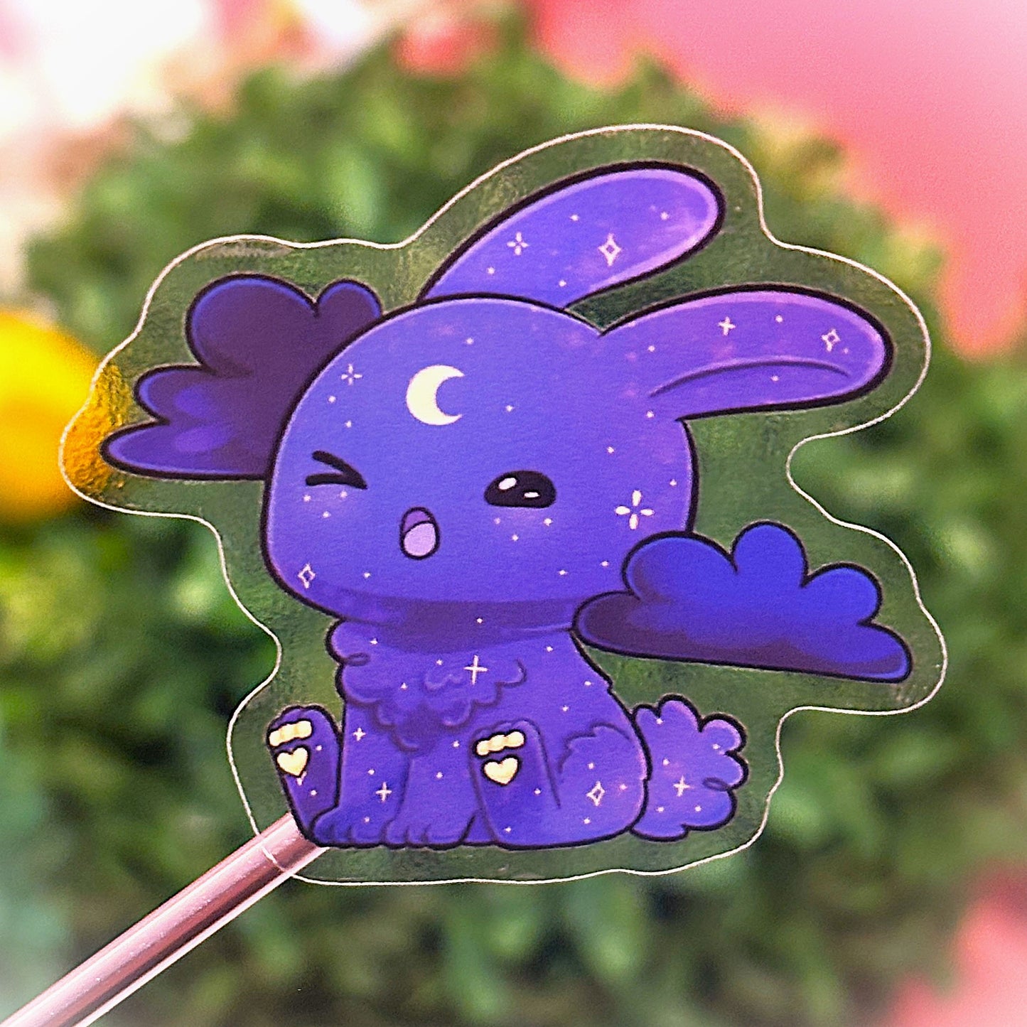 Moon Sleepy Bunny Sticker – Dreamy and Adorable!