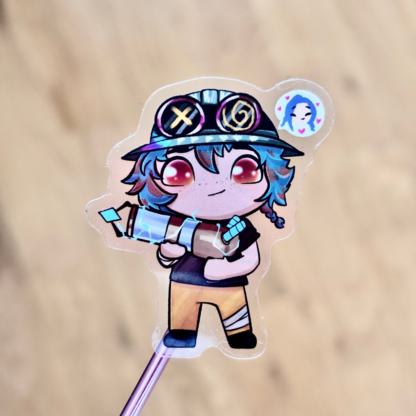 Isha Sticker – Transparent Vinyl