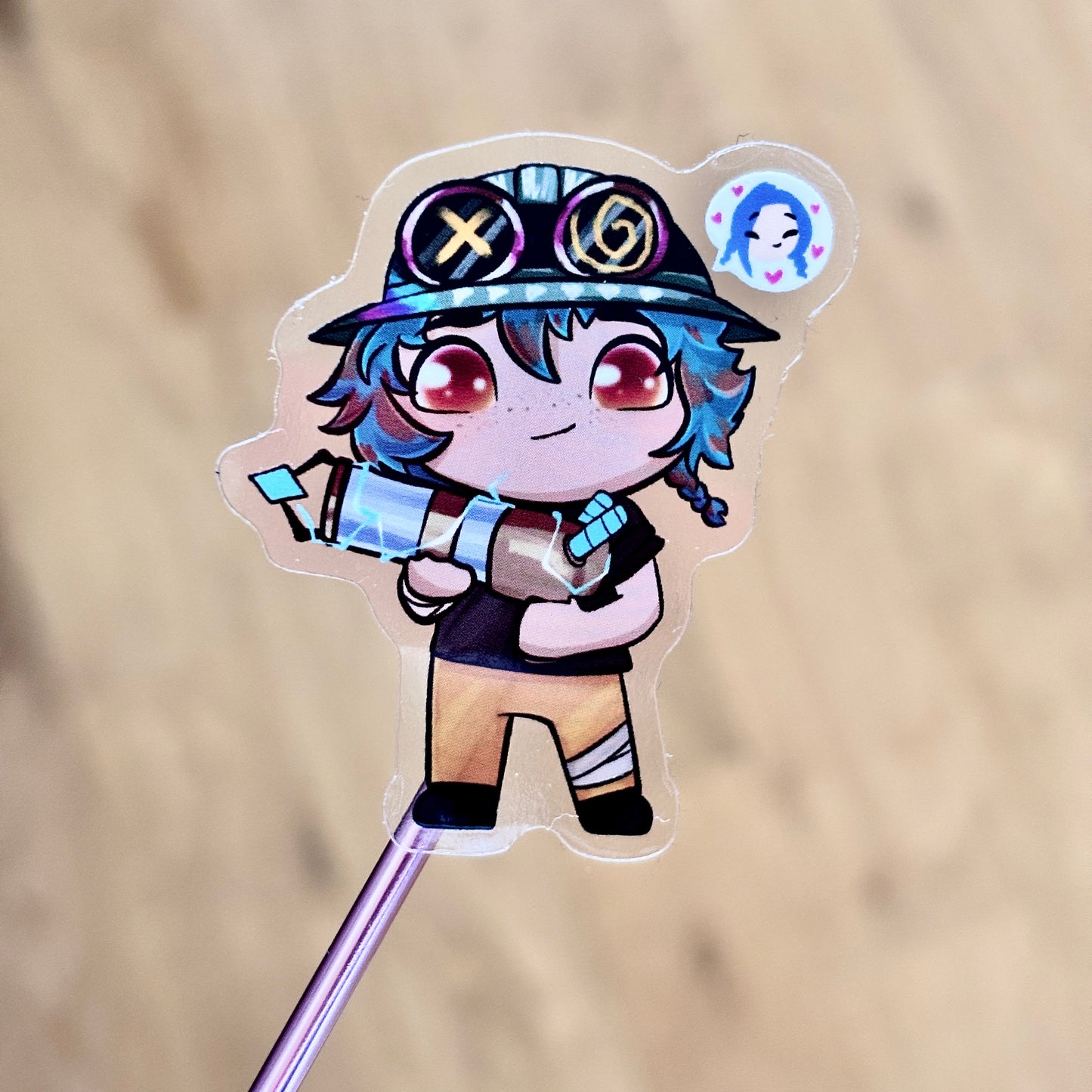 Isha Sticker – Transparent Vinyl