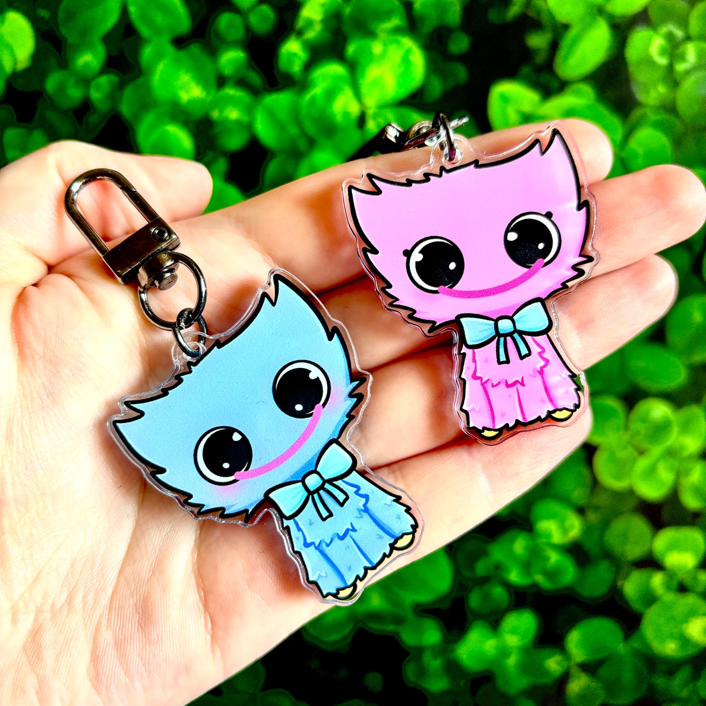 Huggy Wuggy & Kissy Missy Keychains
