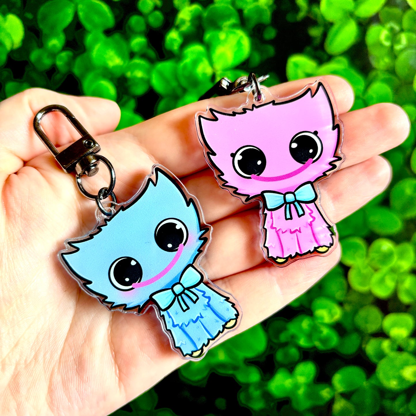 Huggy Wuggy & Kissy Missy Keychains
