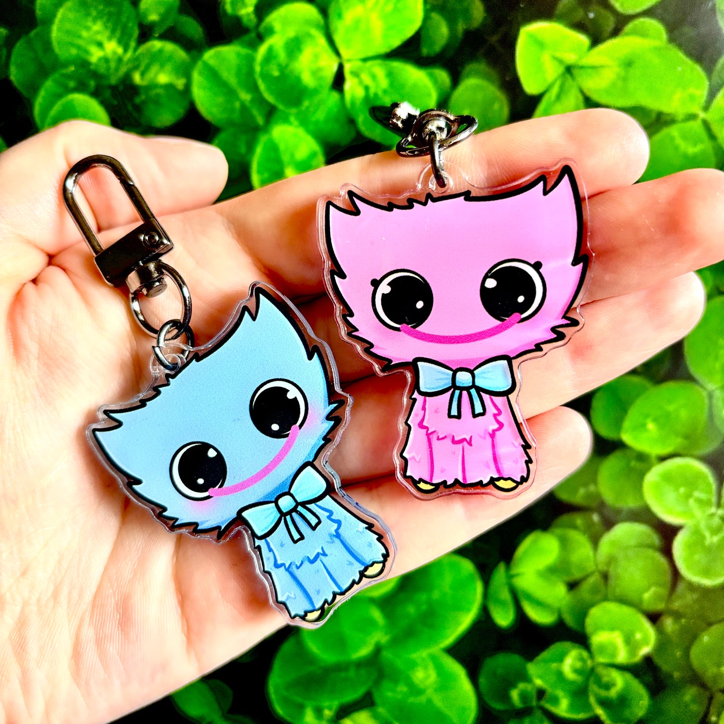 Huggy Wuggy & Kissy Missy Keychains