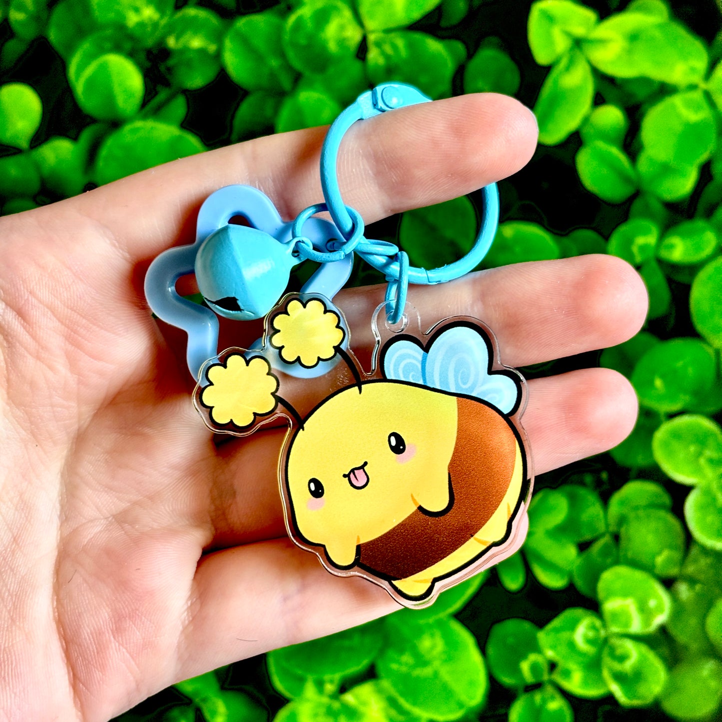 Bee with Bell Keychain