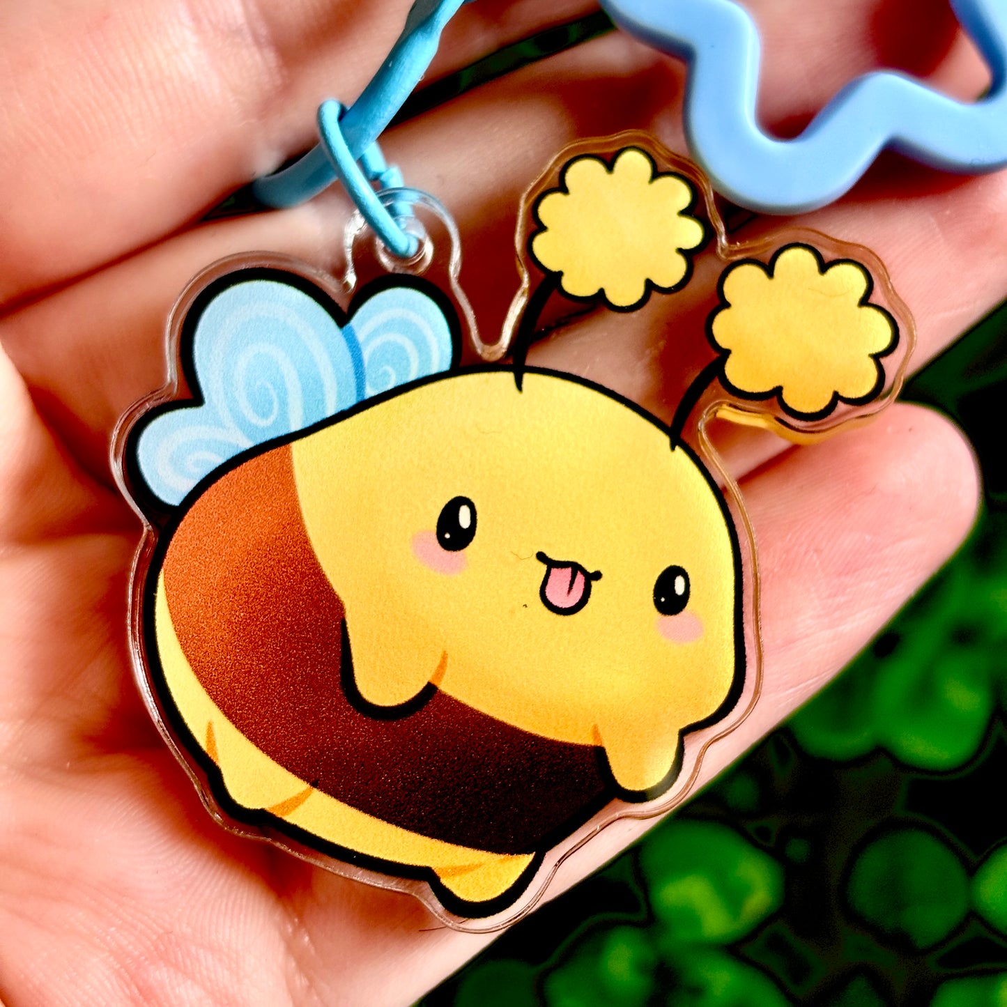 Bee with Bell Keychain