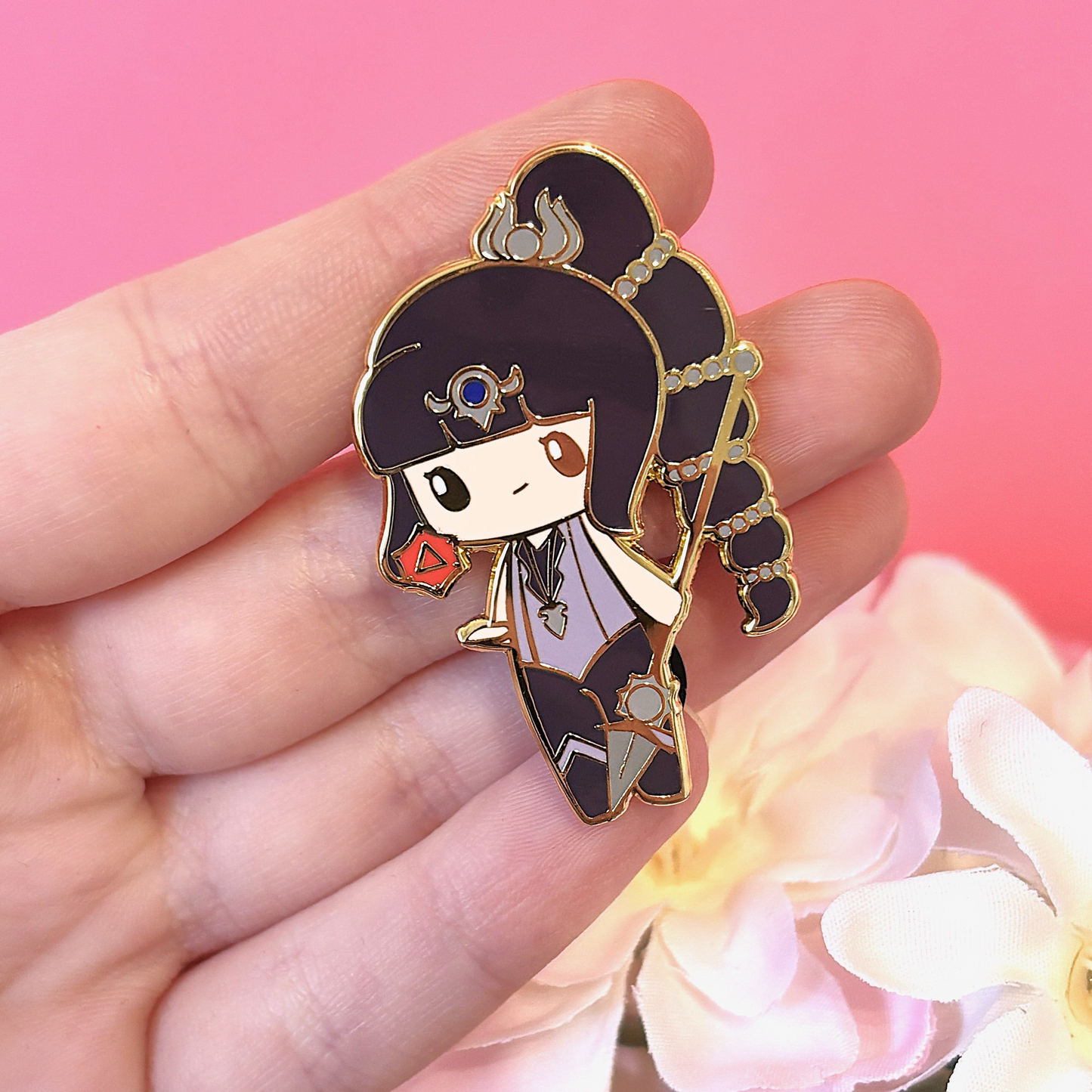 Shadowheart Baldur's Gate 3 Inspired Hard Enamel Pin