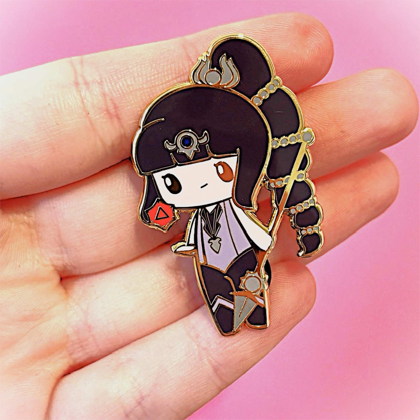 Shadowheart Baldur's Gate 3 Inspired Hard Enamel Pin