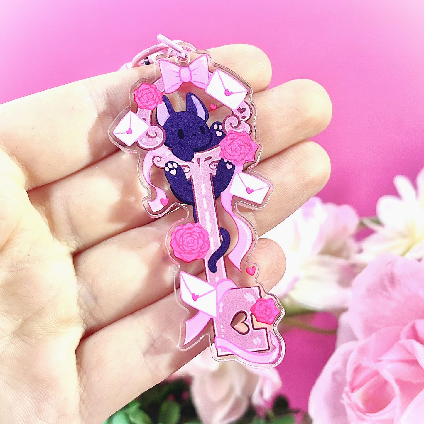Magical Kiki's Cat Jiji Key Keychain – Inspired By Ghibli’s Kiki’s Delivery Service