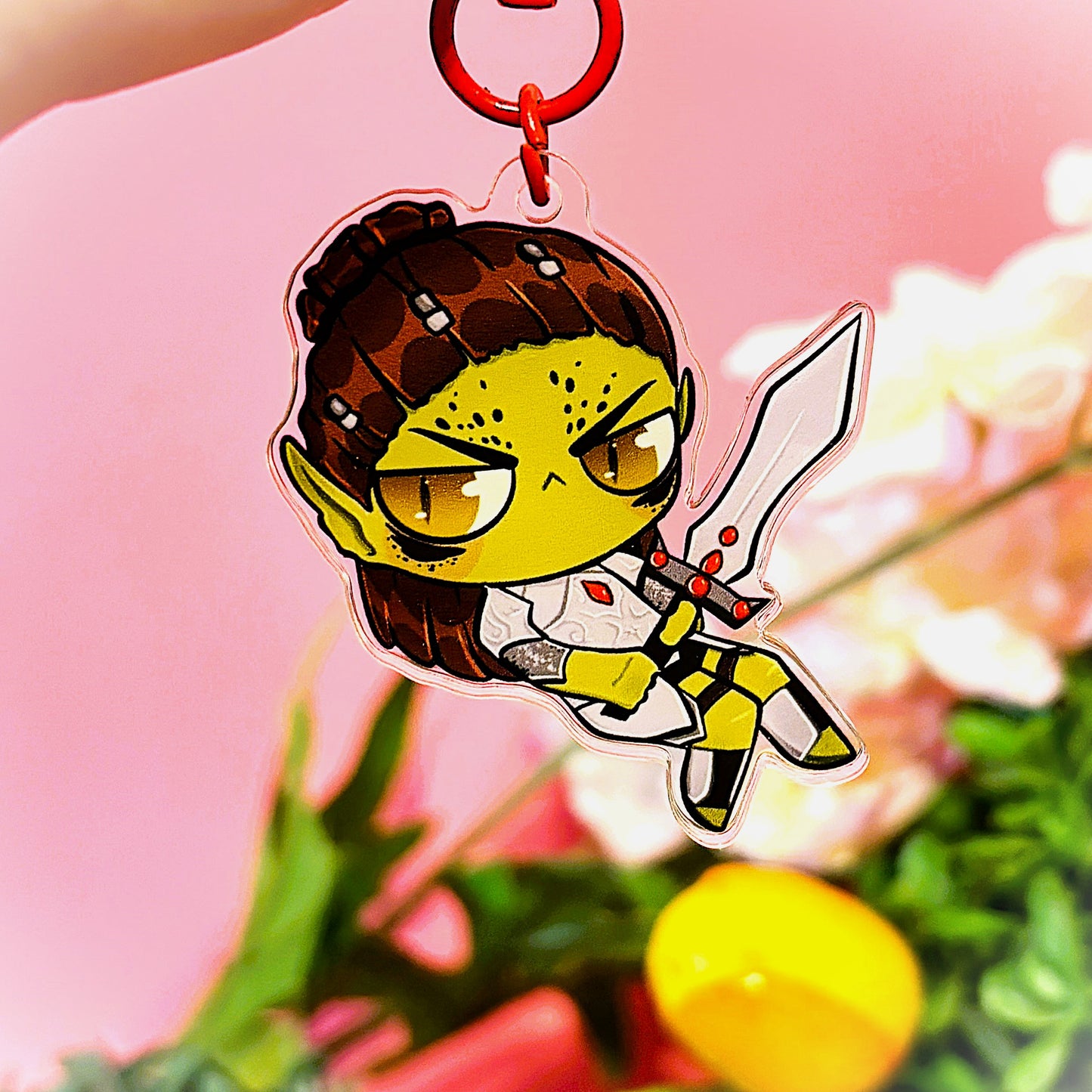 LAE'ZEL Baldur's Gate 3 inspired KEYCHAIN (matching Laezel BG3 sticker available)