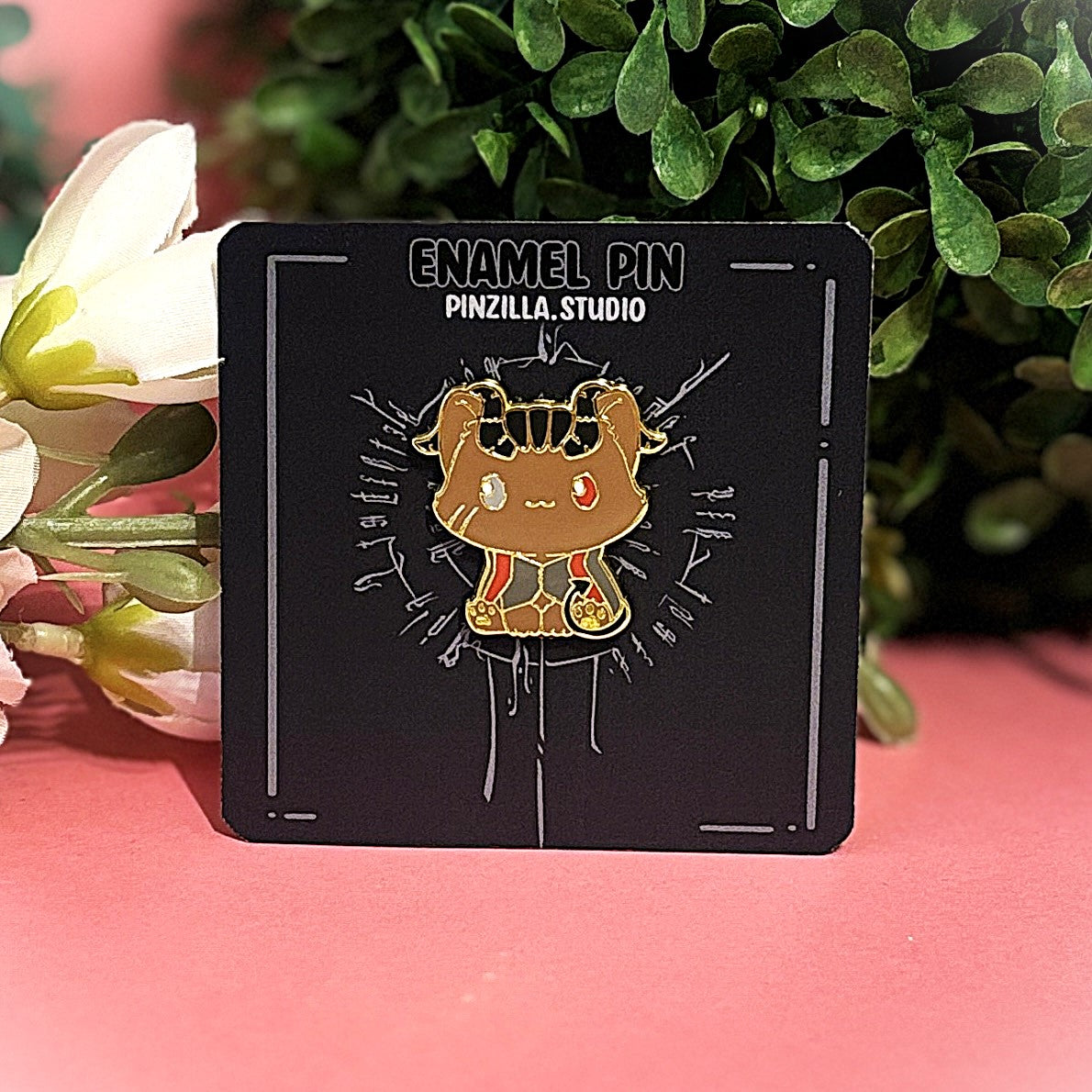 Wyll Baldur's Gate 3 Inspired Cat Hard Enamel Pin