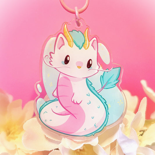 Dragon Haku Keychain - Spirited Away - Ghibli Studio (matching sticker available)