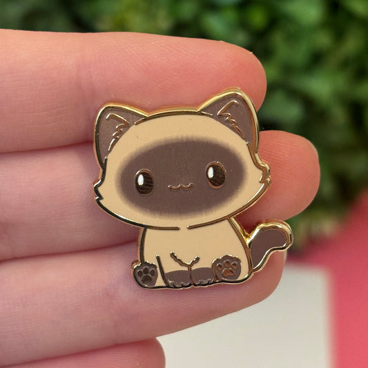 Elegant Chocolate Point Ragdoll Cat Pin – A Tribute To Luxurious Felines! [More Colors and Breeds Available in My Shop]