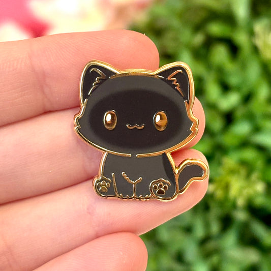 Mystical Black Ragdoll Or Persian Cat Pin – A Dark Beauty For Cat Lovers! [More Colors and Breeds Available in My Shop]