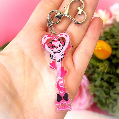 Angel Nugget Pig Key Devil Keychain