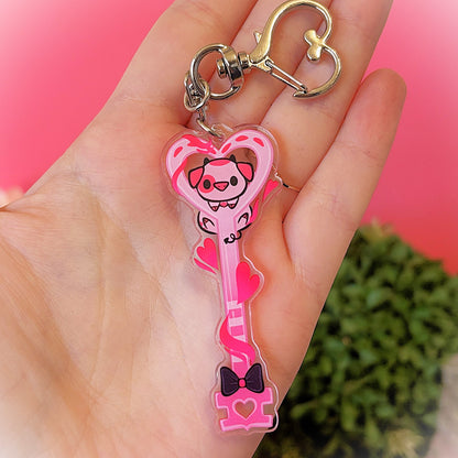 Angel Nugget Pig Key Devil Keychain