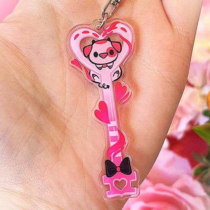 Angel Nugget Pig Key Devil Keychain