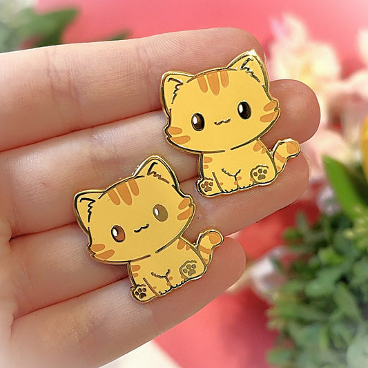 Adorable Orange Ginger Cat Pin – For Cat Lovers! [More Colors and Breeds Available in My Shop]