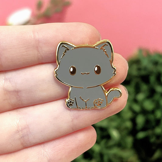 Elegant Grey Cat Pin – A Must-Have For Cat Lovers! [More Colors and Breeds Available in My Shop]