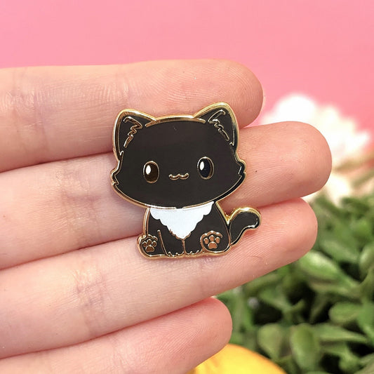 Playful Tuxedo Cat Pin – A Must-Have For Cat Fans! [More Colors and Breeds Available in My Shop]