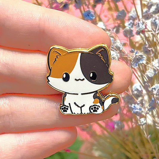 Playful Calico Cat Pin – Perfect For Fans Of Multicolored Kitties! [More Colors and Breeds Available in My Shop]